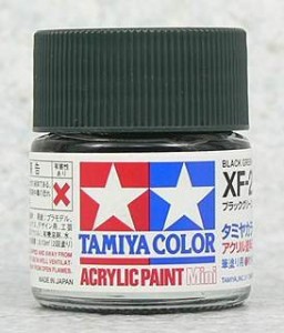 TAMIYA 壓克力系水性漆 10ml 墨綠色 XF-2